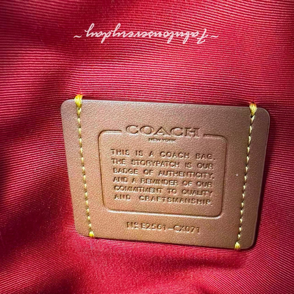 Coach Racer Sling Pack In Leather/Gunmetal/Bold Red CX071 NWT - Picture 7 of 9